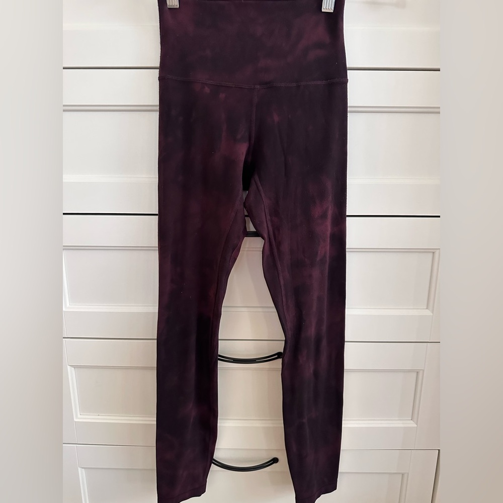 Lululemon Align Diamond dye Cassis Black 25” Size 2